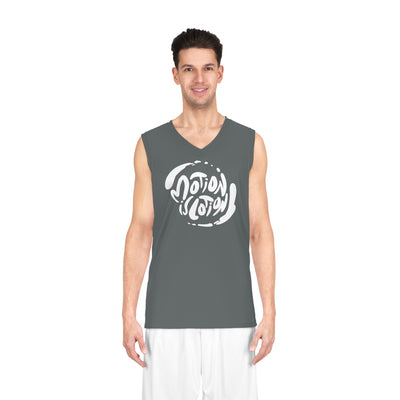 Motion Is Lotion Basketball Jersey - Grey