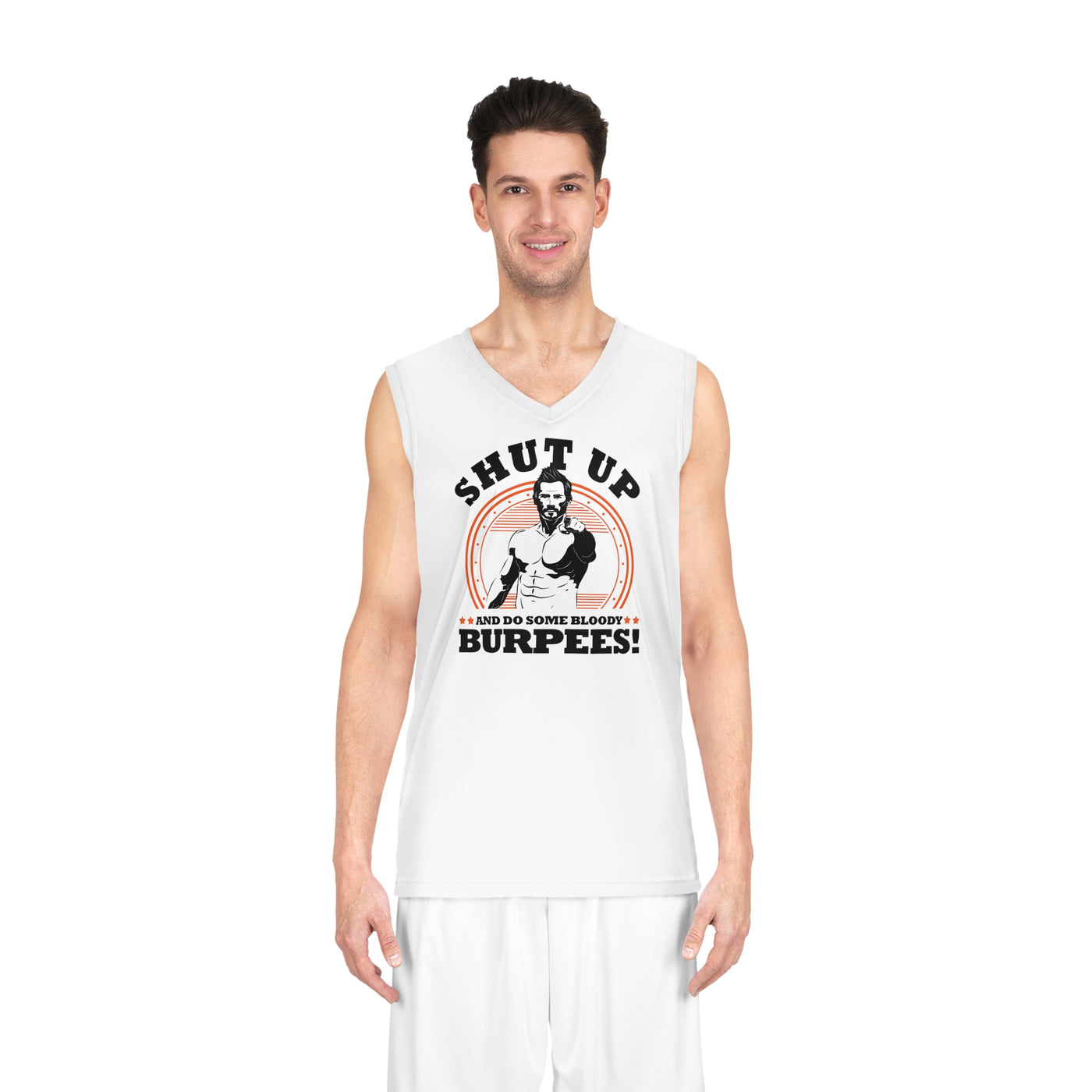 Burpee Basketball Jersey - White