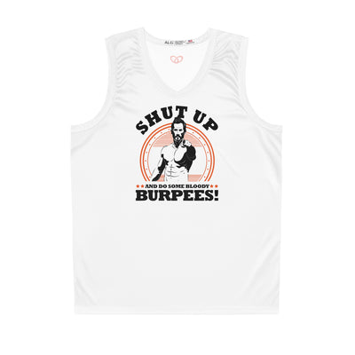 Burpee Basketball Jersey - White