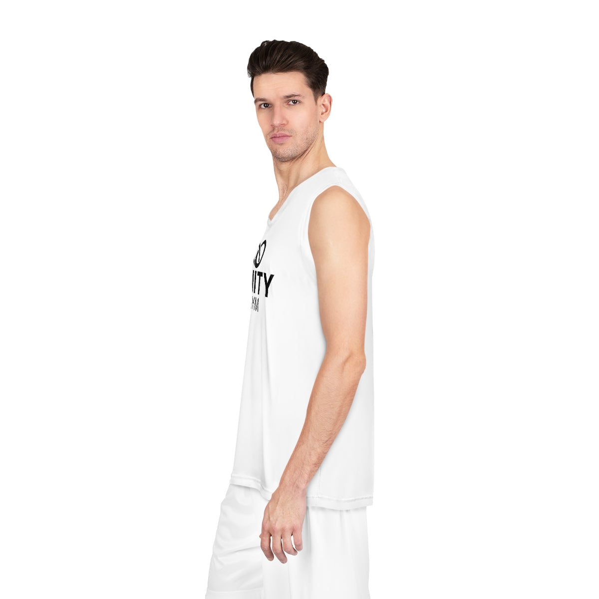 Logo Basketball Jersey - White