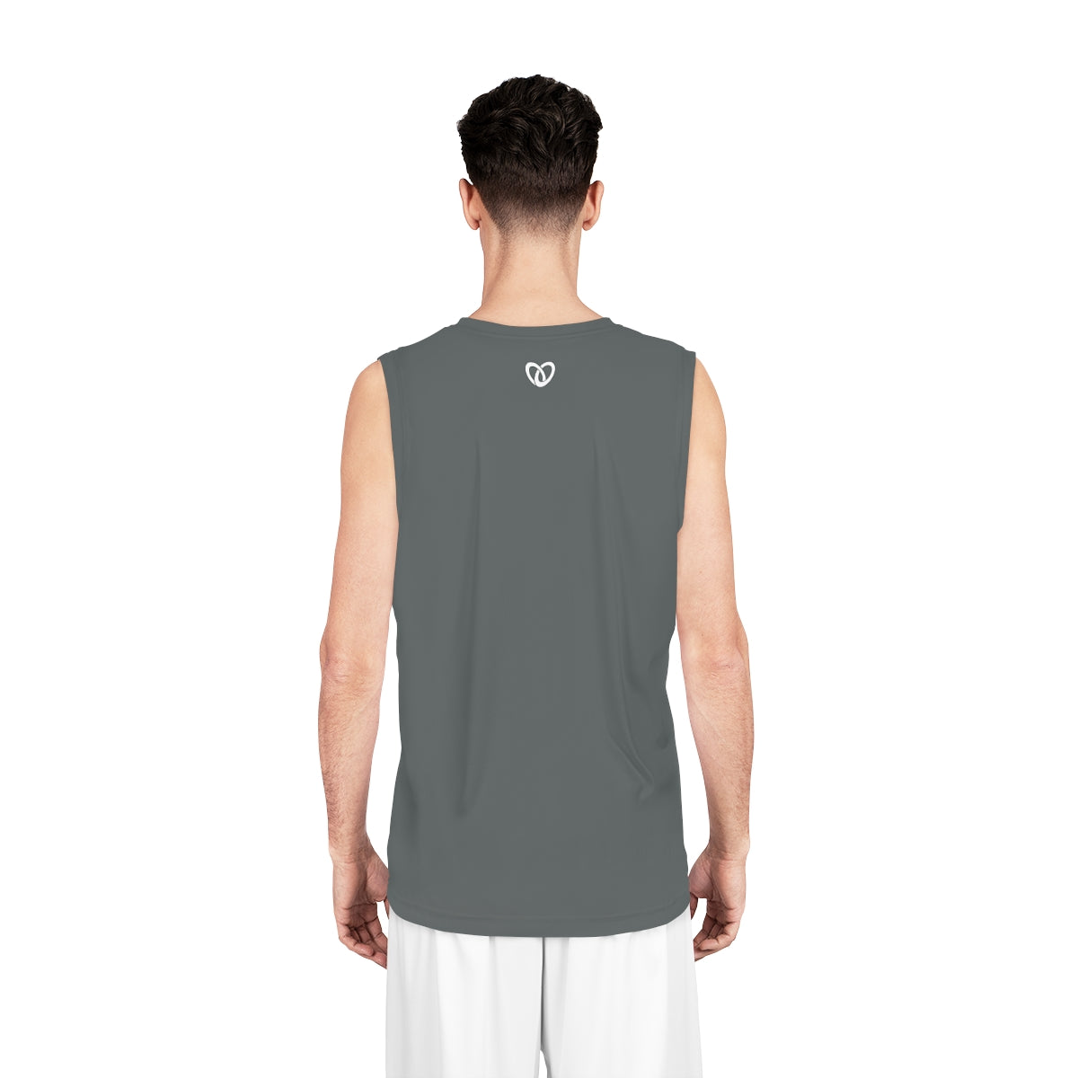 Logo Basketball Jersey - Grey