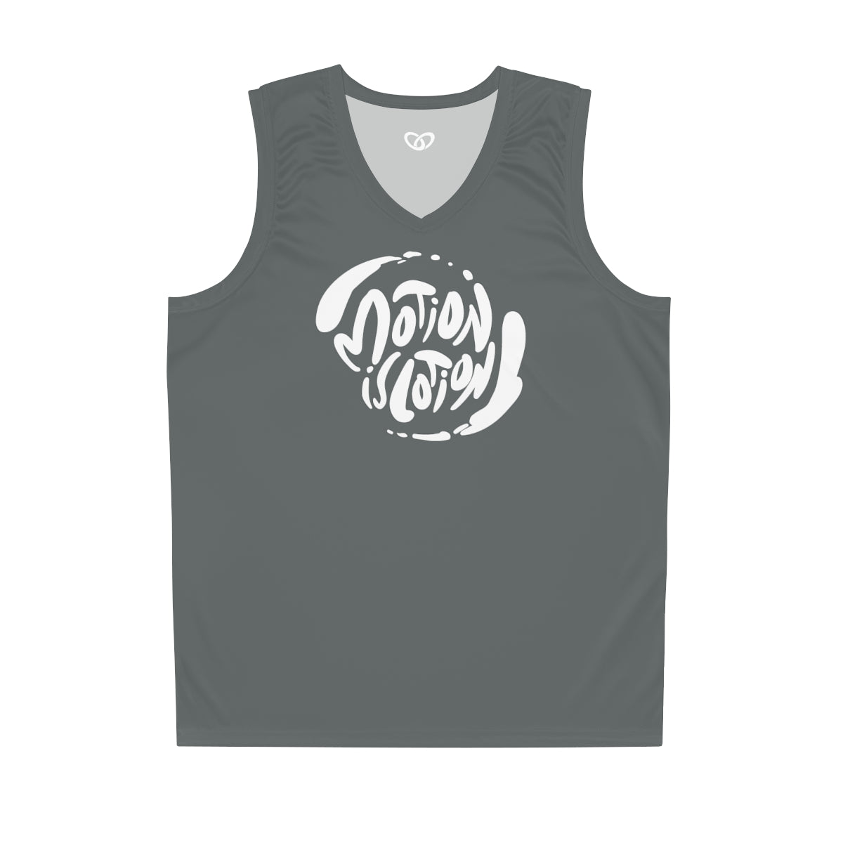 Motion Is Lotion Basketball Jersey - Grey