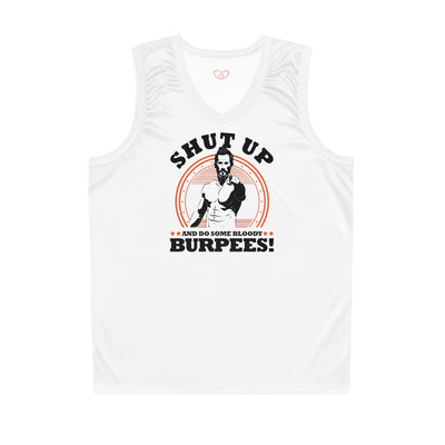 Burpee Basketball Jersey - White